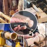 ViewReal Woodturning Parting Tool,Durable Wood Lathe Tools 65Mn Steel Blade, Aluminum Alloy Handle, Precision Wood Lathe Chisel for Carving and Cutting – Ideal for Craftsmen and Hobbyists ViewReal