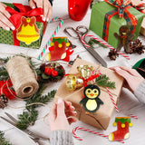 Nialnant 60 PCS Wooden Christmas Ornaments Crafts for Kids, Wooden Christmas Ornaments to Paint, 12 Style DIY Christmas Crafts for Christmas Tree Unfinished Wood Christmas Ornaments Kits Nialnant