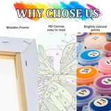 2 Pack Paint by Numbers with Frame,Plants Paint by Numbers Kit for Adults,Plant Painting by Numbers for Beginner on Canvas,Easy Oil Painting Arts Gift Crafts Kits for Home Wall Decor 8x8inch YarnWhimsy