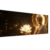 SKRYUIE 5D Large Diamond Painting Kits The Buddha - DIY Diamond Art Kits for Adults Flower, Full Round Drill - Crystal Embroidery Cross Stitch - Craft for Wall & Office Decor - 12x30 inch / 30x80 cm SKRYUIE