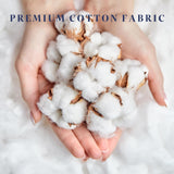 Full Size Thick Mattress Pad with 100% Cotton Cover - Naturally Skin-Friendly and Breathable, Unique Deep Pocket Design Up to 22" (54 x 75 Inches, White) Soft and lofty