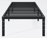 Hafenpo 14 Inch Twin Bed Frame - Sturdy Metal Platform Twin Size, No Box Spring Needed, Heavy Duty, Easy Assembly, Strong Bearing Capacity, Under Bed Storage, Black Hafenpo