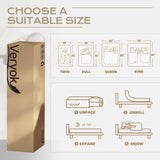 VERYOK Hybrid Mattress Queen Size, 12 Inch Medium Firm Queen Size Mattress with Hybrid Bed Mattress in a Box Pressure Relief, Cooling Farbic, Motion Isolation & Edge Support VERYOK