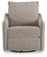 Signature Design by Ashley McBurg Contemporary Swivel Power Recliner with USB Ports, Light Gray Signature Design by Ashley