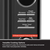 Magic Chef Countertop Microwave, Classic Retro Touch Appliance, 0.7 Cubic Feet, Black Magic Chef