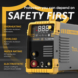 TOOLIOM 135A MIG Welder Flux Core 110V MIG Welder Gasless Flux MIG/Lift TIG/Stick 3 in 1 Welding Machine IGBT DC Inverter with LCD Display TOOLIOM