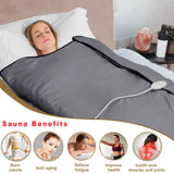 UTK Infrared Sauna Blanket, Portable Sauna for Home SPA, Fast Sweat & None Smell Infrared Sauna to Relax & Detox Your Body and Mind, (71"*71") Full-Size Home Sauna with 50 Plastic Wraps UTK