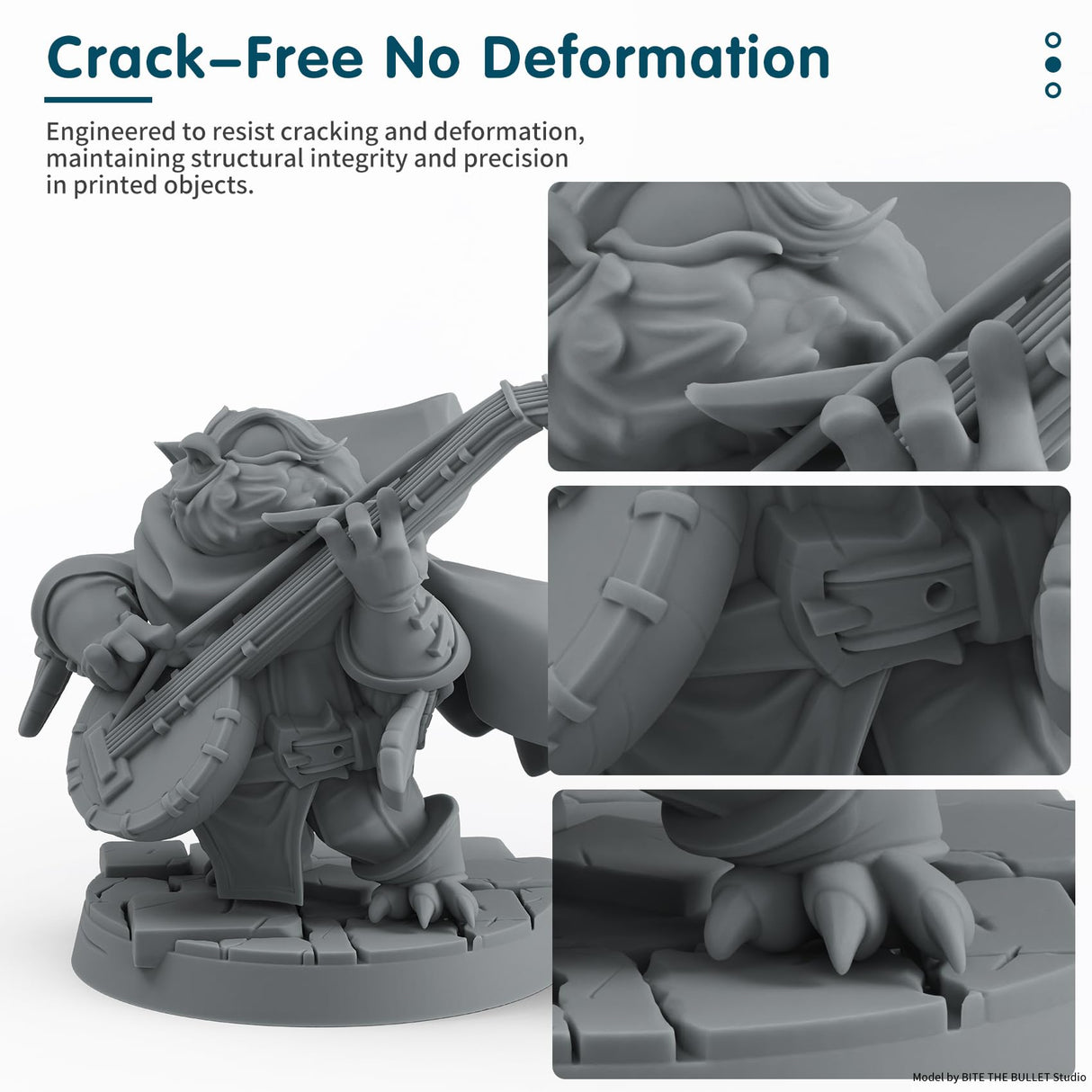 FUNCRECOL Tough Resin,Durable 3D Printer Resin with High Precision and High Toughness 365-405nm UV-Curing Resin Flexible Photopolymer Resin for LCD/DLP 3D Printing,1000G FUNCRECOL