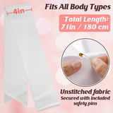 PAMASE Blank White Satin Sash - DIY Senior Bride Pageant Sashes with Safety Pins, Slogan Blessing Accessory for Birthdays, Weddings, Hen Parties 3 Pcs PAMASE