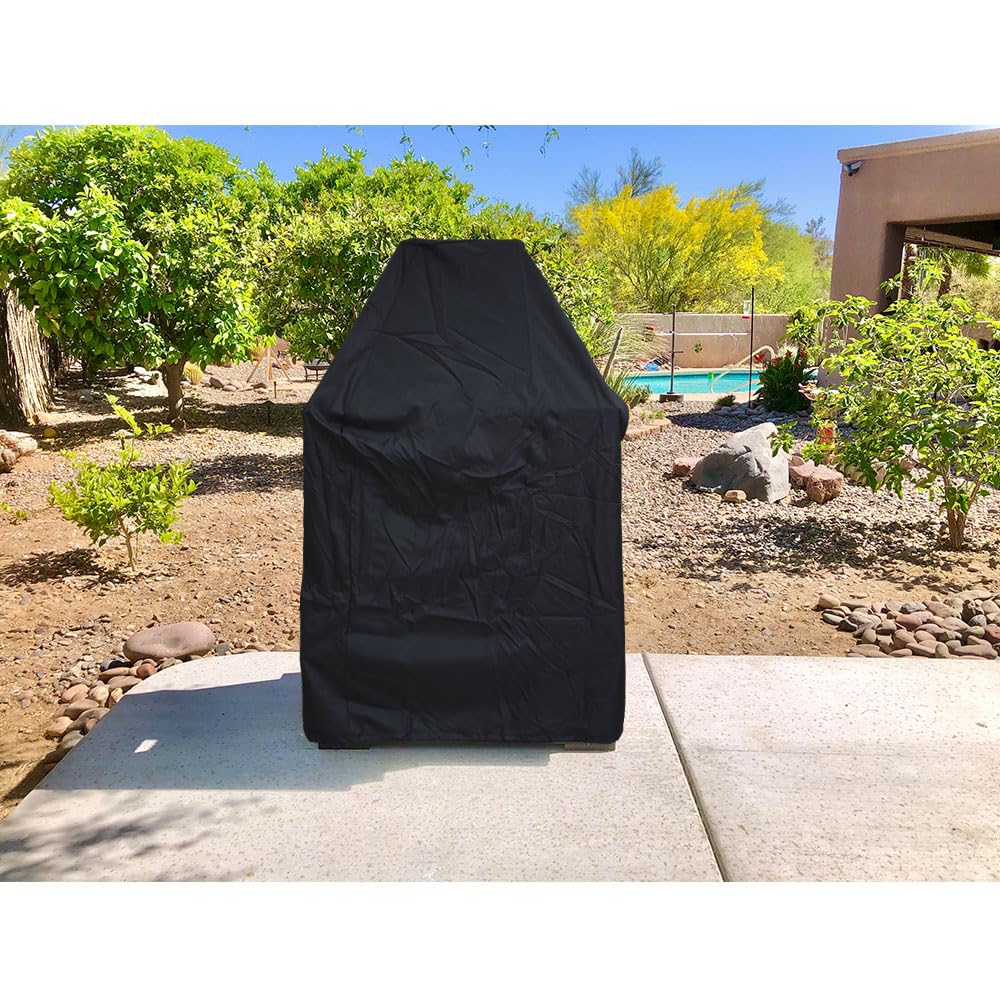 Izzybang Tall Outdoor Fireplace Cover Heavy Duty Waterproof 35.5 Inch Patio Wood Burning Fireplaces Cover - WoodArtSupply