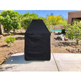 Izzybang Tall Outdoor Fireplace Cover Heavy Duty Waterproof 35.5 Inch Patio Wood Burning Fireplaces Cover Izzybang