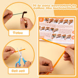 UzecPk 430PCS Pipe Cleaners for Crafts, Pipe Cleaner Sunflower Kit, Pipe Cleaner Craft Sunflowers Kit with Instructions, 3 Colors Pipe Cleaners Set for DIY Art Craft Decorations-5 Flowers UzecPk