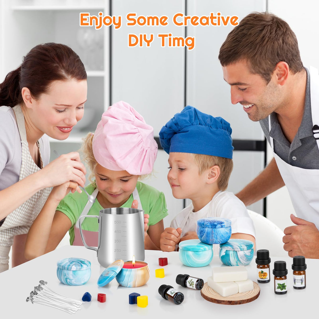 OFUN Candle Making Kit, Candle Making Kit for Adults, DIY Candle Making Supplies, Soy Candle Making Kit, DIY Kits for Adults, Geginners-Perfect Christmas Gifts Valentines Day Gift Mother's Day Gift OFUN