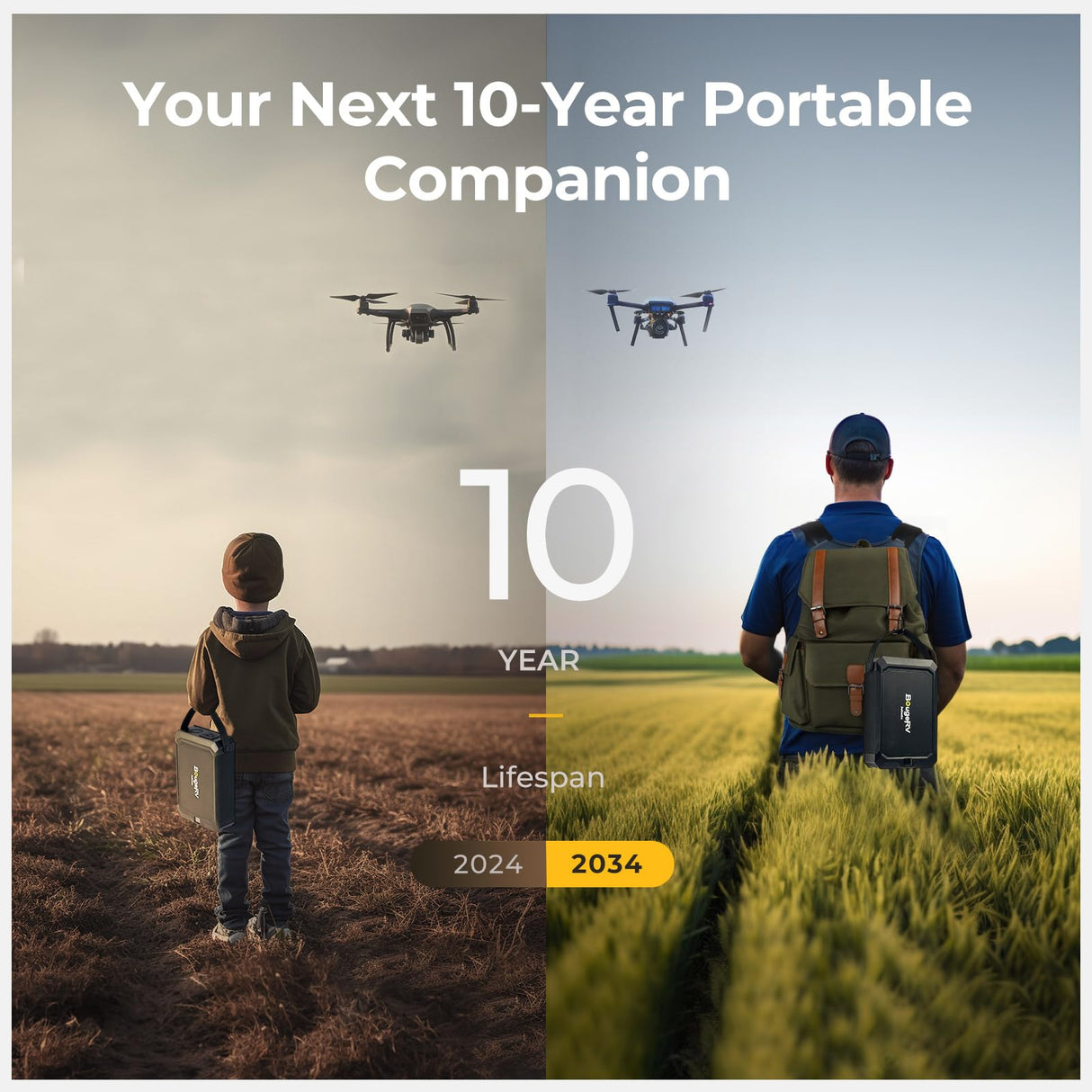 BougeRV 240Wh Portable Power Station, Solar Generator with AC outlet, JuiceGo LiFePO4 Generators for Emergency Power Supply, Camping, Travel, Home Backup, and RV BougeRV