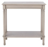 Safavieh Home Collection Tinsley Greige Rectangular Bottom Shelf Console Table Safavieh