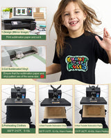 Lzerking Sublimation Htv for Dark Fabric 6 Pack 12" x 10" Matte Sublimation Vinyl for Cotton Shirts, Bags, Gifts, Easy Subli Heat Transfer Vinyl Compatible with Cricut, Siser Romeo Cutting Machines Lzerking