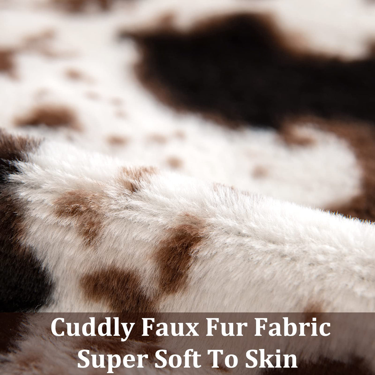 Woaboy Pack of 2 Luxury Faux Fur Throw Pillow Covers Cowhide Decorative Soft Fluffy Plush Couch Throws Brindle Cushion Covers for Couch Living Room Sofa Bedroom 18x18 Inch Woaboy