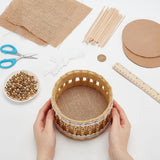 FREEBLOSS Macrame Cord Woven Basket Kit for Beginners Storage Basket DIY Storage Bins Basket Making Supplies DIY Basket Organizer for Bedroom FREEBLOSS