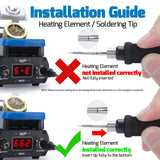 WEP 982-I Precision Soldering Iron Station with Temperature Control, Preset Channels, °C-°F Conversion, Sleep Mode, Automatic Shutdown, Calibration Functions C210 Compatible Soldering Tips WEP