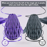 iSANMATE 3D Printer Filament, PLA Filament 1.75mm Dual Color Filament, Shiny Silk PLA Coextruded Filament, 3D Printing Filament Magic PLA, 1 kg/Spool (Black+Purple) iSANMATE