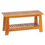 24" Teak Shower Bench With Shelf/Shower Benches For Inside Shower/Teak Shower Seat/Bathroom Bench/Teak Wood Benches For Showers/For Spa, Showers, Pools And Other Wet Environments,Patented Designs. NNN