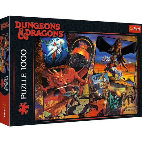 Trefl Dungeons & Dragons Prime 1000 Piece Jigsaw Puzzle The Origins of Dungeons & Dragons 27"x19" Puzzle for Fantasy and D&D Fans, DIY, Creative Fun, Puzzle for Adults and Children from 12 Years Old Trefl
