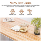 DKLGG Dining Table Set for 4, Kitchen Table Set with 2 Dining Bench, Farmhouse Wooden Dining Room Table Set for 4 Breakfast Nook Table Set for Small DKLGG