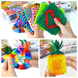 Disracker Weaving Loom Kit Crafts, Arts and Crafts for Kids and Adults, Ideal Gifts for Girls Ages 5 6 7 8-12 14, Potholder Knitting Loom Kit Disracker