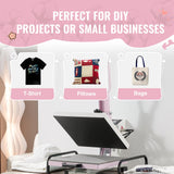 VEVOR Heat Press, 15 x 15 in Digital Heat Press Machine, Slide Out Heat Transfer Machine, Fast and Even Heating, 2-Layer Insulation Cotton, Heat Transfer Machine for T-Shirts/Bags/Pillows, Pink VEVOR