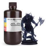 ELEGOO Upgraded ABS Like Resin 3.0, 405nm UV-Curing 3D Printer Resin with Higher Precision and Lower Shrinkage, Enhanced Strength and Toughness Photopolymer Resin for LCD Printer Smoky Black 1000G ELEGOO