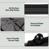 Halituny Outdoor Rocking Chair with Thick Cushion, Comfy Rattan Rocker Egg Chair Indoor with Straps, Patio Rocking Chair 450lbs for Garden, Balcony, Lawn, Backyard, Living Room, Bedroom, Dark Gray Halituny