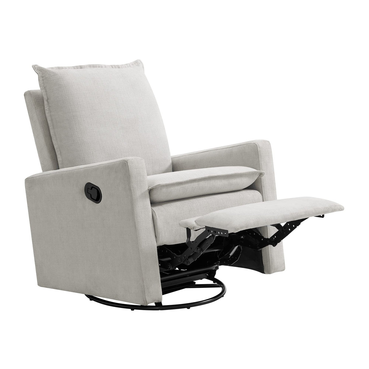 Oxford Baby Uptown Upholstered Swivel Glider & Recliner Nursery Chair, Sand Oxford Baby