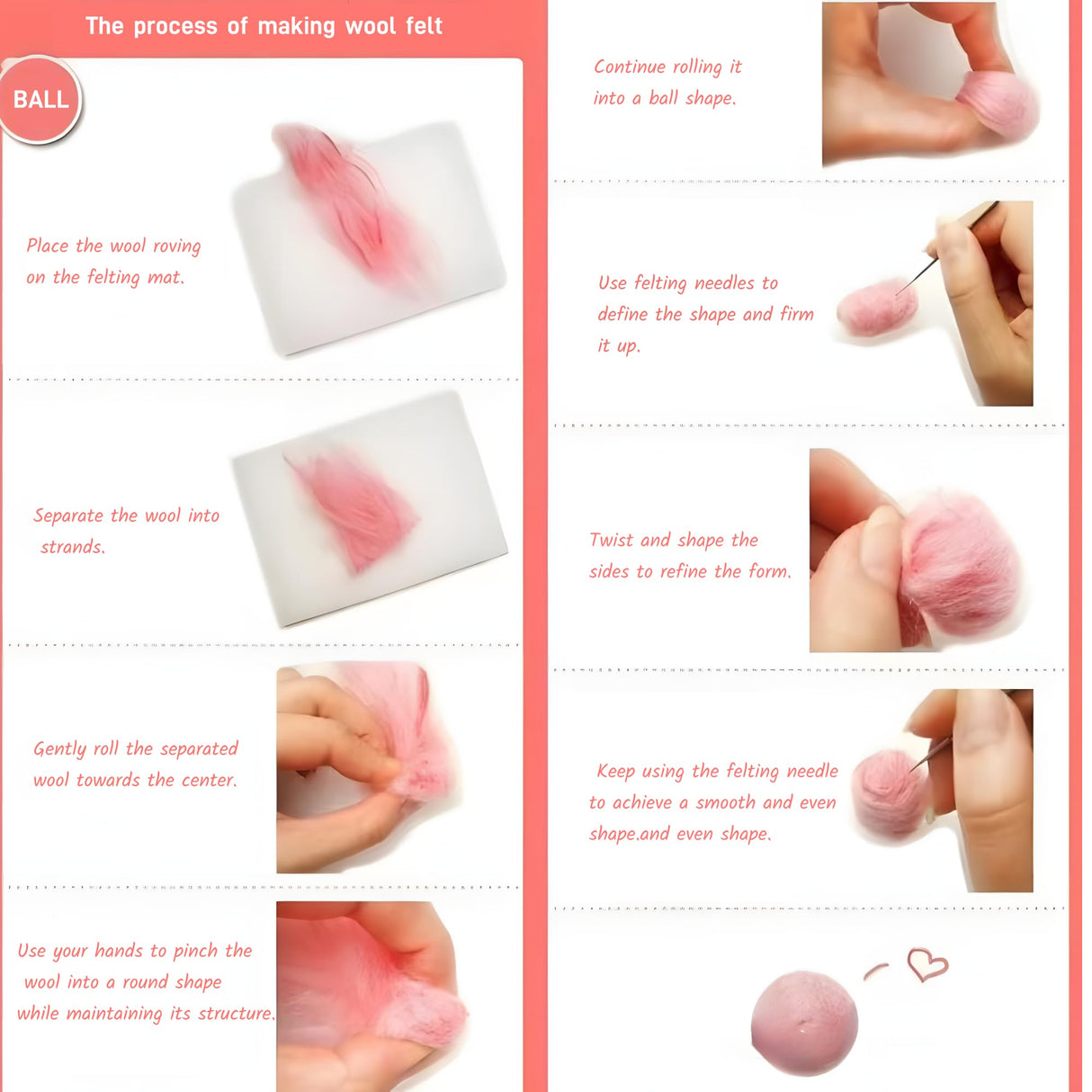 Catopia Needle Felting Kit,Wool Roving 20 Colors Set,Tools for Felted Animal Needle Felting Supplies,Needle Wool Felting Tools Kit Catopia