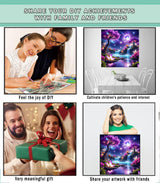 Lophomie Diamond Art Kits for Adults, 5D DIY Purple Landscape Diamond Painting Kits for Adults Beginners, Diamond Dots Kits Gem Arts Crafts for Home Wall Decor 14x14 Inch Lophomie