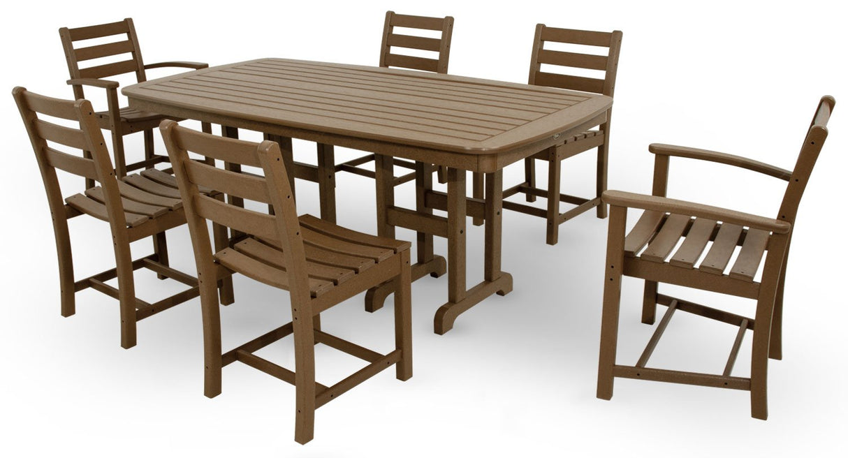 Trex Outdoor Furniture TXS118-1-TH Monterey Bay 7-Piece Dining Set, Tree House TREX