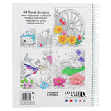Leisure Arts Blooms & Butterflies Adult Coloring Book – Relaxation & Stress Relief with Intricate Floral, Butterfly Nature Designs, Premium Single-Sided Pages, 80 Sheets LEISURE ARTS