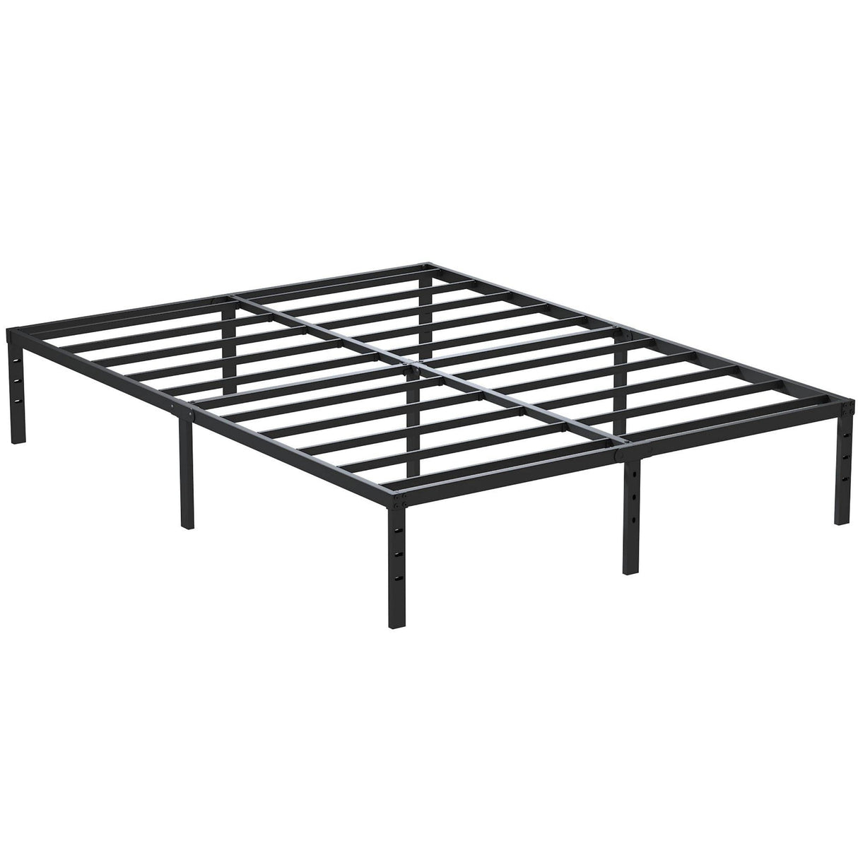 Maenizi 14 Inch Metal Bed Frame Queen Size No Box Spring Needed, Heavy Duty Platform Support Up to 3000 lbs, Easy Assembly, Noise Free, Black Maenizi