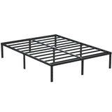 Maenizi 14 Inch Metal Bed Frame Queen Size No Box Spring Needed, Heavy Duty Platform Support Up to 3000 lbs, Easy Assembly, Noise Free, Black Maenizi