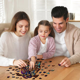 GuDoQi Wooden Puzzles for Adults, Owl Puzzle - Unique Shape Animal Wood Puzzle, Fun Challenging Wooden Jigsaw Puzzles Gifts, Perfect Family Game (8.3 x 11.7 inch, 144 Pieces) GuDoQi