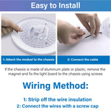 Lustaled 2Pack 36W LED Light Engine Retrofit Kit,6.69inch 3200LM 3CCT 3000K/4000K/5000K Dimmable Ceiling Fan Light Kits,AC 120-130V Ceiling Fan Light Replacement for Ceiling Flush Light Lustaled