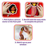 Skillmatics Waxy Stick Art Kit - 100 Bendable & Reusable Waxy Sticks for Mess-Free DIY Fun, Pretty Pictures with Unicorns & Princesses, Creative Gifts for Girls & Boys Ages 5, 6, 7, 8, 9, 10, 11, 12 Skillmatics