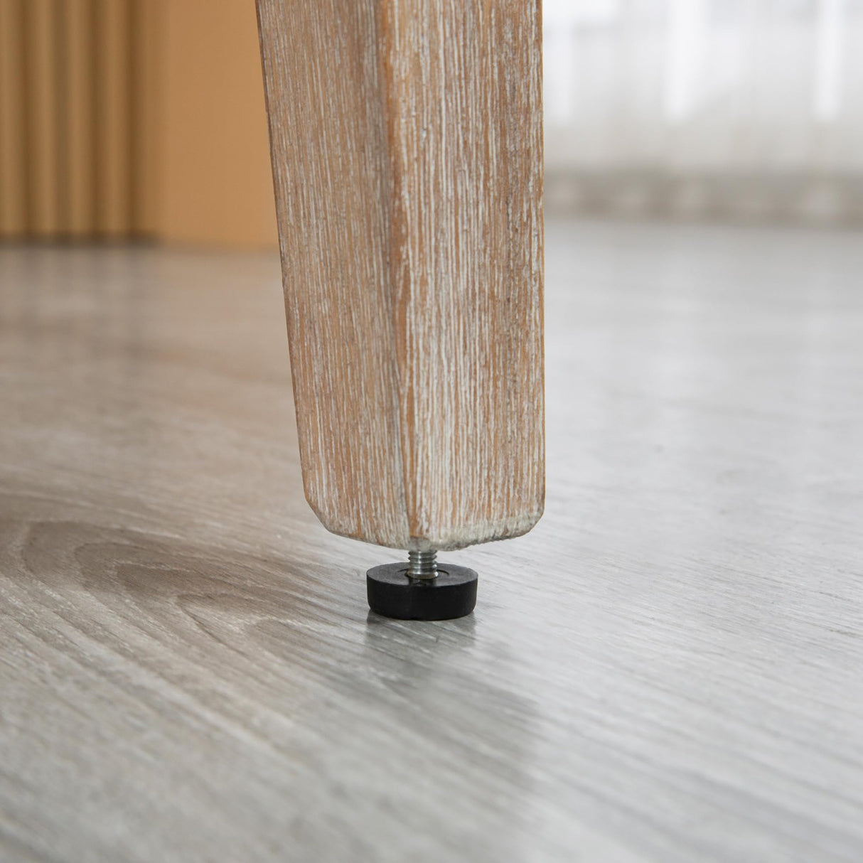 HOMCOM Counter Height Bar Stools Set of 2, 27" Seat Height Upholstered Barstools, Farmhouse Kitchen Island Stools with Nailhead-Trim, Tufted Back and Wooden Legs, Beige HOMCOM