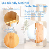 5-Tier S-Shaped Geometric Modern Bamboo Bookshelf, Large Capacity Creative Display Curved Rack Free-Standing Bedside Table 2 in 1 Bookcase Storage CDs, DVDs Book Shelf for Home, Office, Living Room briteman