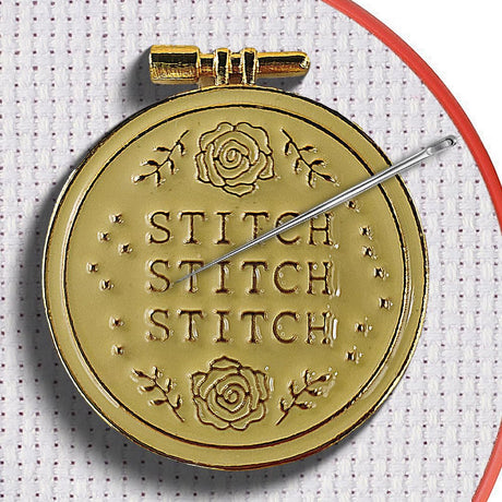 Magnetic Needle Minder Magnet Embroidery Accessories and Supplies Embroidery Needle Holder Cross Stitch Holder Needlework Supplies (Gold) seminhoof