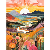 Ausanrl Diamond Art Painting Landscape-Diamond Painting for Adults,5D Diamond Painting,DIY Full Drill Diamond Painting Sunrise Gem Painting and Crafts 12x16inch Ausanrl