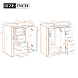 Merax 60" Bathroom Double Vanity with Sink Combo,Freestanding Solid Wood Bathroom Storage Cabinet,Single Sink Bathroom Vanity Set Combo,Green Merax