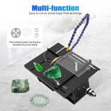 Gem Faceting Cutting Carving Polishing Machine,110V Professional Jade Polisher Machine Bench Grinder for Jewelry Jade Stone Wood Carving Gold XUFOPLY