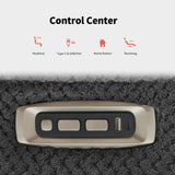 MCombo 64.6" Oversize Power Reclining Loveseat Sofa with Adjustable Headrest, Heat and Vibration Massage, Electric Loveseat Recliner with USB Charge Ports for Living Room 6855 (Dark Grey) MCombo