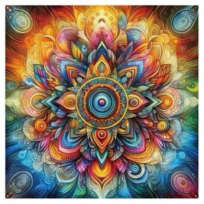 Kulvci Mandala Diamond Painting Kits for Adults, Round Full Drill Diamond Art Kits, 5D DIY Diamonds Crafts for Home Wall Decoration Gifts 12×12Inch