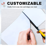 10 Pack 12" X 4" Bumper Sticker Magnets with Self Adhesive Flexible Magnetic Bumper Stickers, Turn Any Decal Into a Strong Magnet, Easy to Cut HYHOSHI